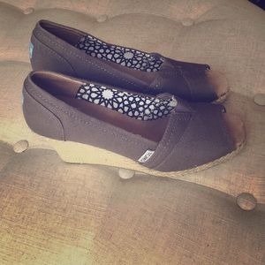 8.5 Toms Wedges. Hardly ever worn!